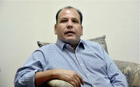  ??  ?? Omar Bazán, dirigente estatal del Partido Revolucion­ario Institucio­nal