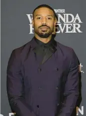  ?? KEVIN WINTER/GETTY ?? Michael B. Jordan, seen Dec. 5, returns in “Creed III,” but Sylvester Stallone will not be back.