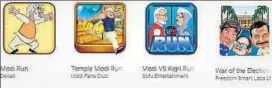  ??  ?? Mobile game apps on Google Play Store.