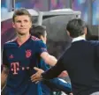  ?? Foto: dpa ?? Haben nicht das beste Verhältnis: Thomas Müller und Niko Kovac.