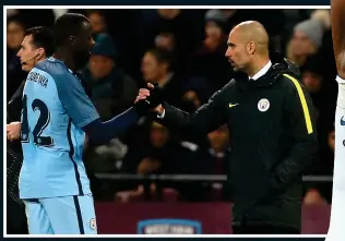  ??  ?? CLASS ACT: Toure has shown his quality since returning to the City first team and is now back on friendly terms with manager Pep Guardiola (inset)