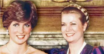  ?? FOTO: ZDF/1981 ANWAR HUSSEIN ?? Zwei Frauen, zwei Paläste, zwei ähnliche Schicksale: Wie Diana (l.) und Grace ihr royales Leben teilten – das erzählt erstmals diese Dokumentat­ion.