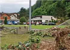  ?? CHO ?? Beim Unwetter vom 8. Juli stand die Feuerwehr im Dauereinsa­tz.