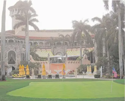  ?? | ALEX BRANDON/ AP ?? President Donald Trump’s Mar- a- Lago estate in Palm Beach, Florida