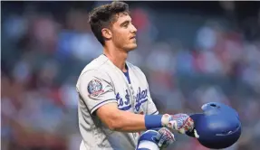  ?? MARK J. REBILAS/USA TODAY SPORTS ?? First baseman Cody Bellinger and the Dodgers are part of a wacky NL West that has failed so far to live up to its stars’ talent.