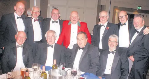  ??  ?? Styal table at the Manchester & District Captains’ annual dinner