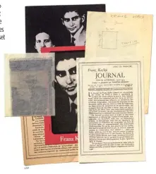  ??  ?? Exploratio­n.
Ci-contre, le dossier éditorial du « Journal » de Franz Kafka, traduit et présenté par Marthe Robert, et publié par les éditions Bernard Grasset dès 1954.