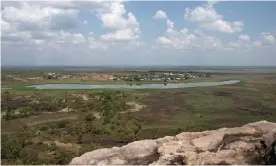  ?? Photograph: Jason Motbey ?? A view of Gunbalanya 300km east of Darwin. Rory Wauchope-Dirdi, 11, died in 2020 when he touched an electrifie­d roof that had not been properly inspected or maintained.