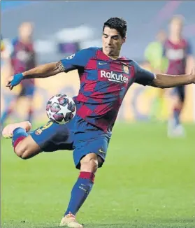  ?? FOTO: GETTY ?? Luis Suárez en el partido de Lisboa ante el Bayern de Munich