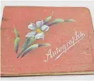  ?? ?? The autograph book was gifted to Esther in 1919, and her daughter Doreen has had it in her posession for the past 50 years.