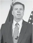  ?? CLIFF OWEN, AP ?? FBI Director James Comey has defended his decision not to recommend charges against Hillary Clinton.