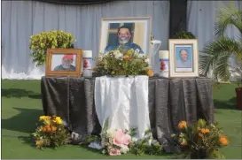  ?? Photo: John Muyamba ?? Farewell… A memorial service in memory of the late Marco Hausiku was also held at the Rundu trade fair centre on Saturday.