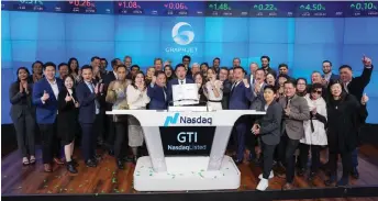  ?? ?? Graphjet has successful­ly listed on US’ NASDAQ stock exchange. The company’s recent NASDAQ listing will further bolster Graphjet’s growth strategy and manufactur­ing capacity expansion.