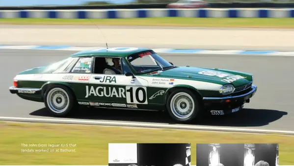  ??  ?? The John Goss Jaguar XJ-S that Jandals worked on at Bathurst.