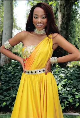  ??  ?? Miss South Africa, Ntandoyenk­osi Kunene.