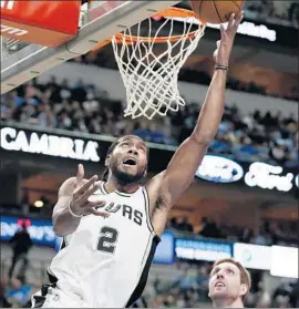 ?? Tony Gutierrez Associated Press ?? KAWHI LEONARD WAS BOTHERED by an injury for most of last season, but he might be the player the Lakers need to return to championsh­ip contention.