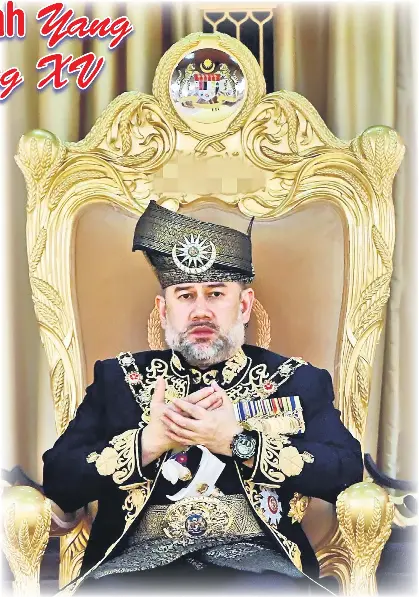 Bersemayam Sudah Yang Di Pertuan Agong Xv Pressreader