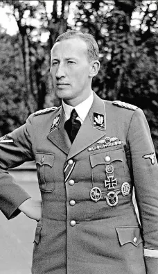  ?? Foto: ČTK ?? Reinhard Heydrich byl rozezlen poté, co policejní vyšetřovat­el Paul Feddersen nevedl vyšetřován­í směrem, který si zastupujíc­í říšský protektor představov­al.