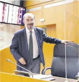  ?? Cortes de Aragón ?? El expresiden­te autonómico Javier Lambán, en una imagen de archivo.