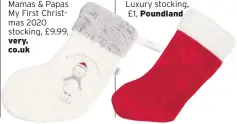  ??  ?? BEST FOR BUDGET Luxury stocking, £1, Poundland BEST FOR BABIES