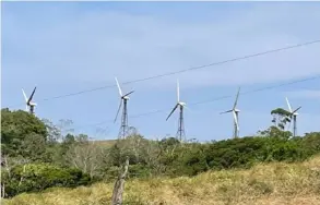  ?? COrTEsÍA AlEJANdrO urBINA ?? La menor producción de servicios eléctricos contribuyó a la caída en el PIB cantonal de Tilarán.