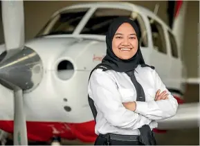  ?? CHRIS SKELTON/STUFF (left) ?? Right: Ardmore Flying School student Kafaloto Lavakeiaho is one of six Tongans here to gain commercial pilots’ licences with support from the Tongan Government.
Left: Dubhe Pramono from Indonesia was encouraged by New Zealand’s safety record and acceptance of Muslims.