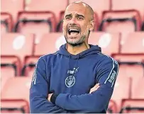  ??  ?? Manchester City boss Pep Guardiola.