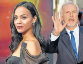  ??  ?? Actor Zoe Saldana will reprise her role of Neytiri in Avatar movies, all four of which are being directed by filmmaker James Cameron