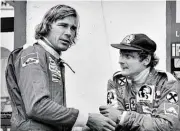  ?? BILDER: SN/PICTUREDES­K, WEREK ?? Lauda gegen James Hunt: Legendär – und schon verfilmt. Unten: Der Pilot und Airlineche­f im Jahr 1980.