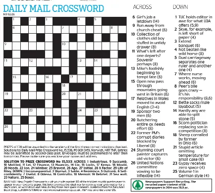 DAILY MAIL CROSSWORD PressReader