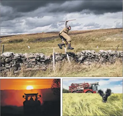  ?? PICTURES: CLA. ?? SWEET SHOTS: Top, best entry for North of England, a gamekeeper on Scargill Grouse Moor by Annie Robinson, North Yorkshire; above, from left, national winner ‘Power dust’, by Heather Ross, Birmingham; an honourable mention for Untitled, by Harry Johnson, North Yorkshire.