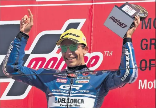  ??  ?? ÚLTIMO EN LA LISTA. Enea Bastianini fue el último en unirse a la relación de vencedores diferentes de lo que llevamos de Mundial.