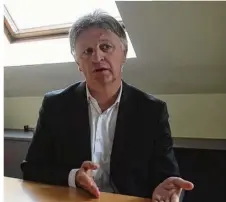  ??  ?? François Aubey, président de la communauté d’agglomérat­ion, fait le point sur les principaux dossiers de la rentrée.