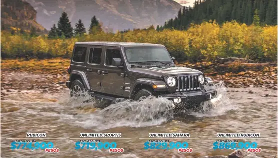  ?? FOTOS: ARCHIVO ?? Las actualizac­iones mecánicas hacen más capáz a este Wrangler.