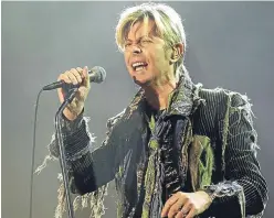  ?? Picture: PA. ?? David Bowie won four posthumous Grammys at Sunday night’s ceremony in Los Angeles.