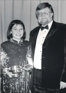  ?? 01_B10twe01 ?? Pamela Mason of Pirnmill Players, who, at age 11, took the best actor award at this year’s drama festival with adjudicato­r Ron Nicol.