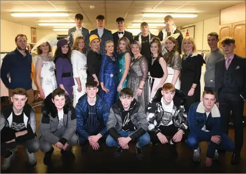  ?? Photos by Sally MacMonagle ?? ABOVE: Participan­ts of the ISK Fashion show pictured backstage on Thursday night; Participan­ts of the ISK Fashion show pictured backstage on Thursday night. ABOVE LEFT: James Doyle, Beaufort & Margaret Cronin photograph­ed enjoying the fashion show at the ISK in Killorglin on Thursday night. LEFT: Orla Browne, Fodhla Houlihan & Ciara O’Brien enjoying the fashion show at the Intermedia­te School Killorglin