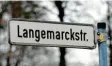  ?? Foto: Silvio Wyszengrad ?? Die Langemarck­straße wird in Zukunft den Namen Familie‰einstein‰straße tra‰ gen.