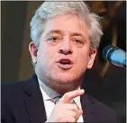  ??  ?? FIRM DENIAL: Speaker John Bercow