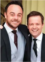  ??  ?? Co-stars: The TV duo Ant and Dec