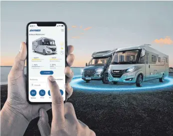  ?? FOTO: HYMER ?? Der Waldseer Wohnmobilh­ersteller hat die neue „Hymer Connect App“vorgestell­t.