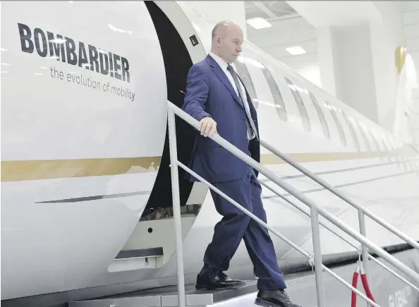  ?? PAUL CHIASSON/THE CANADIAN PRESS ?? Bombardier CEO Alain Bellemare says the company has “greatly improved” under its five-year turnaround plan.