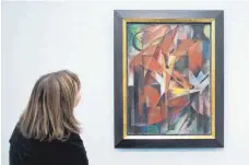  ?? FOTO: DPA ?? Raubkunst oder nicht: das Gemälde „Füchse“von Franz Marc.