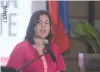  ??  ?? DAVAO CITY Mayor Sara Duterte-Carpio