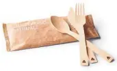  ?? DELTA ?? In first class, Delta is switching to bamboo cutlery for fresh packaged meals.