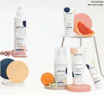  ??  ?? The Gallinée skin-care range.