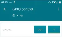  ??  ?? Controllin­g the GPIO from the app involves selecting the pins that we wish to use, then setting them as inputs or outputs.