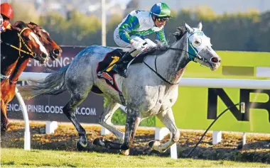  ?? PHOTO: FAIRFAX NZ ?? New Plymouth mare I Do and Opie Bosson combine to win the Foxbridge Plate at Te Rapa.