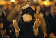  ?? EPA ?? An Iranian woman prays at a mosque in Tehran