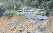  ?? REUTERS ?? A highway destroyed by Nate in Costa Rica on Friday.